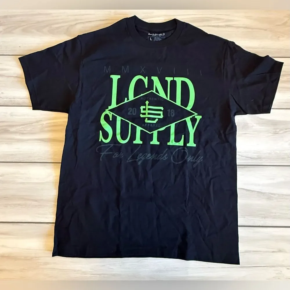 LGND Supply Co For Legends Only T-Shirt Black Large NWT